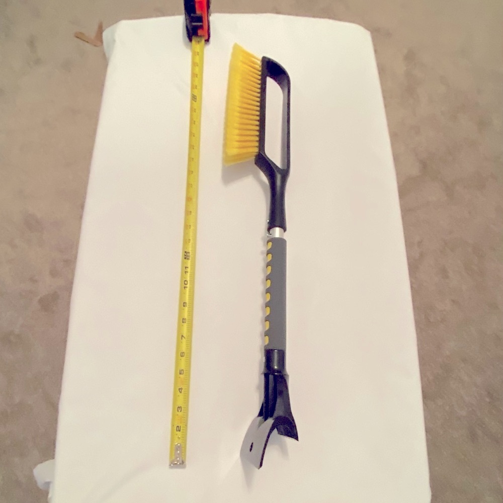Snow Brush 27” w/Detachable Ice Scraper and Ergonomic Foam grip handle. …